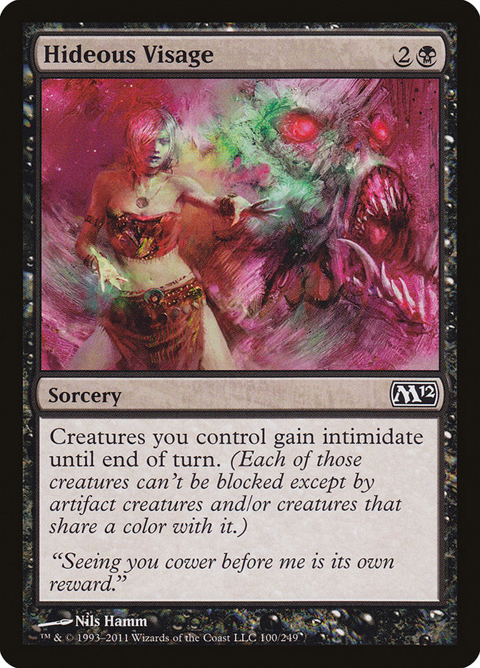 Hideous Visage [Magic 2012] Magic: The Gathering