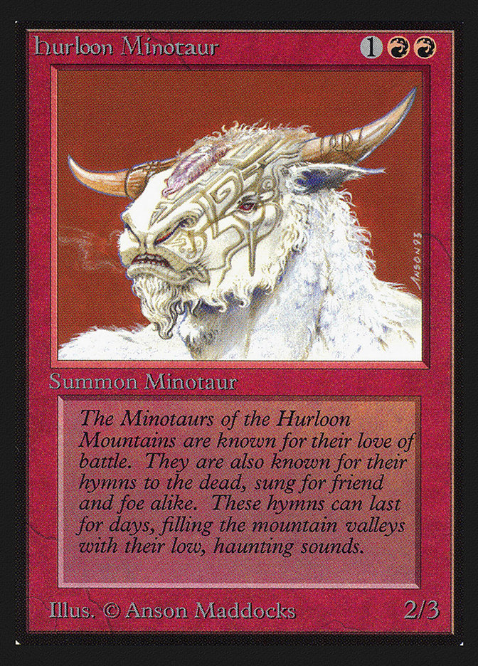 Hurloon Minotaur [International Collectors' Edition] Magic: The Gathering