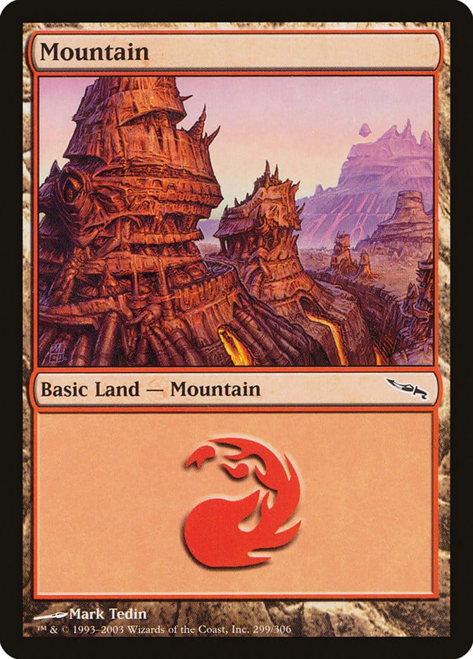 Mountain (299) [Mirrodin] Magic: The Gathering