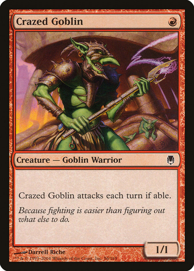 Crazed Goblin [Darksteel] Magic: The Gathering