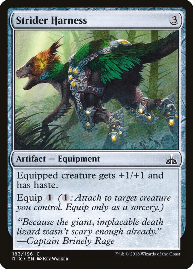 Strider Harness [Rivals of Ixalan] Magic: The Gathering
