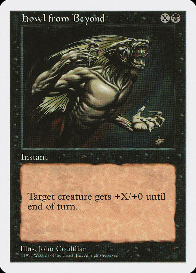 Howl from Beyond [Fifth Edition] Magic: The Gathering