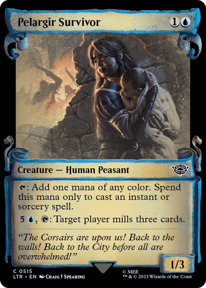 Pelargir Survivor [The Lord of the Rings: Tales of Middle-Earth Showcase Scrolls] Magic: The Gathering