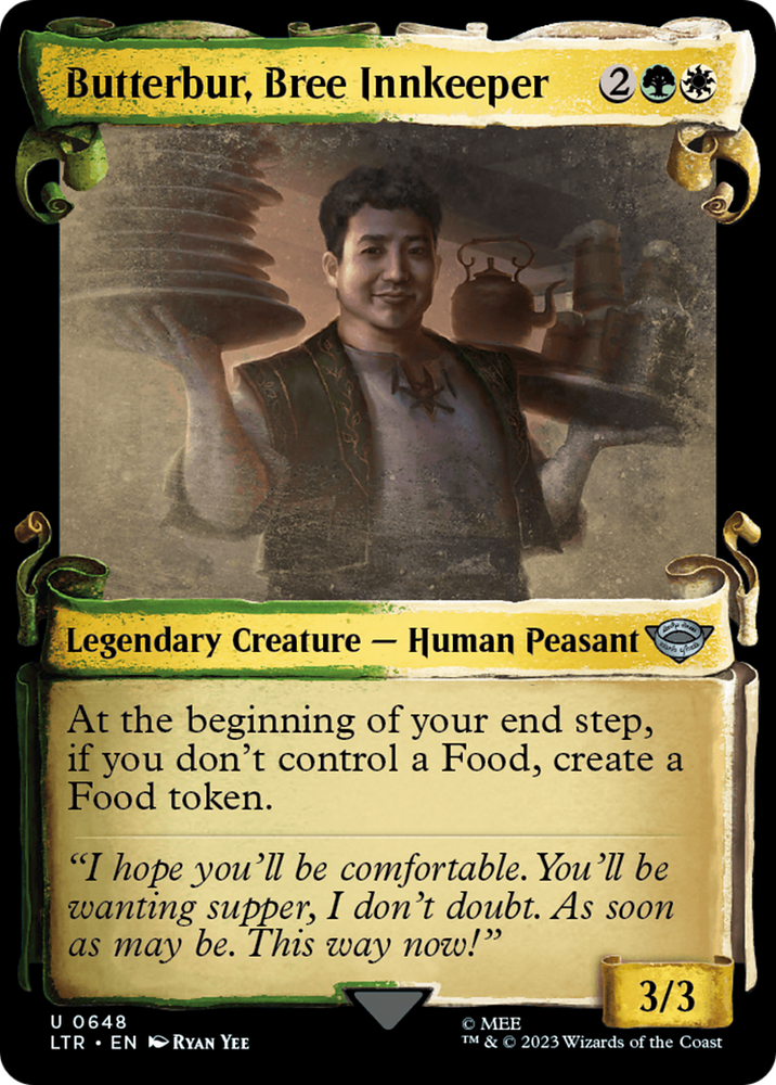 Butterbur, Bree Innkeeper [The Lord of the Rings: Tales of Middle-Earth Showcase Scrolls] Magic: The Gathering