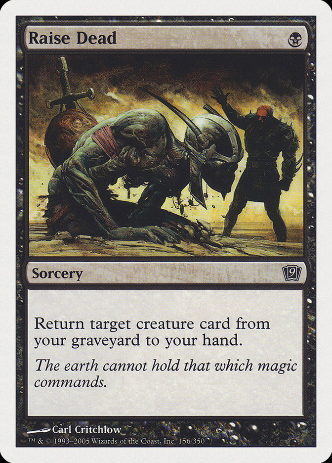 Raise Dead [Ninth Edition] Magic: The Gathering