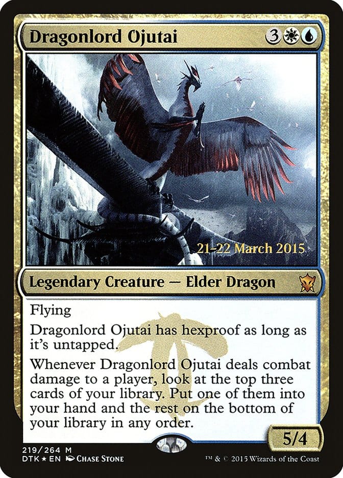 Dragonlord Ojutai [Dragons of Tarkir Prerelease Promos] Magic: The Gathering