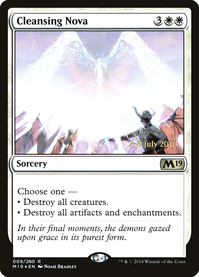 Cleansing Nova [Core Set 2019 Prerelease Promos] Magic: The Gathering