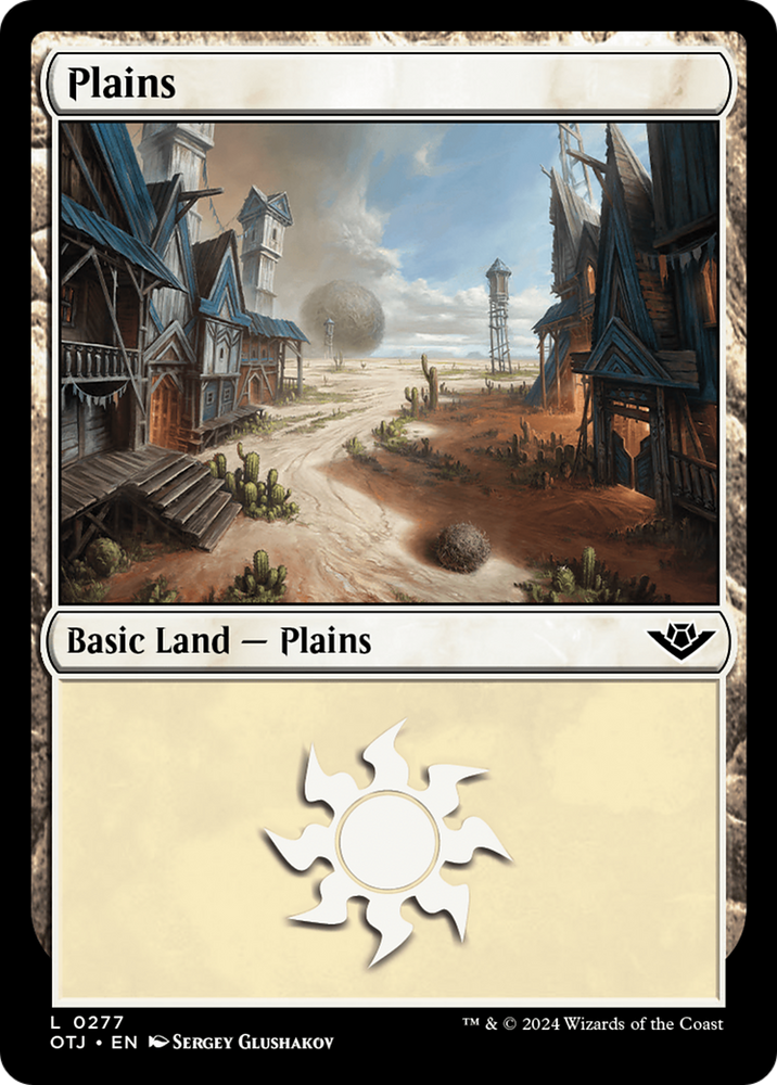 Plains (0277) [Outlaws of Thunder Junction] Magic: The Gathering
