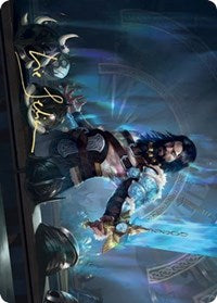 Halvar, God of Battle Art Card (Gold-Stamped Signature) [Kaldheim Art Series] Magic: The Gathering