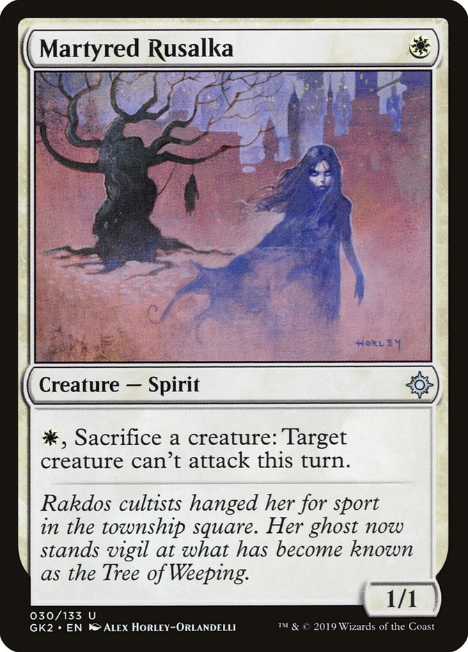 Martyred Rusalka [Ravnica Allegiance Guild Kit] Magic: The Gathering