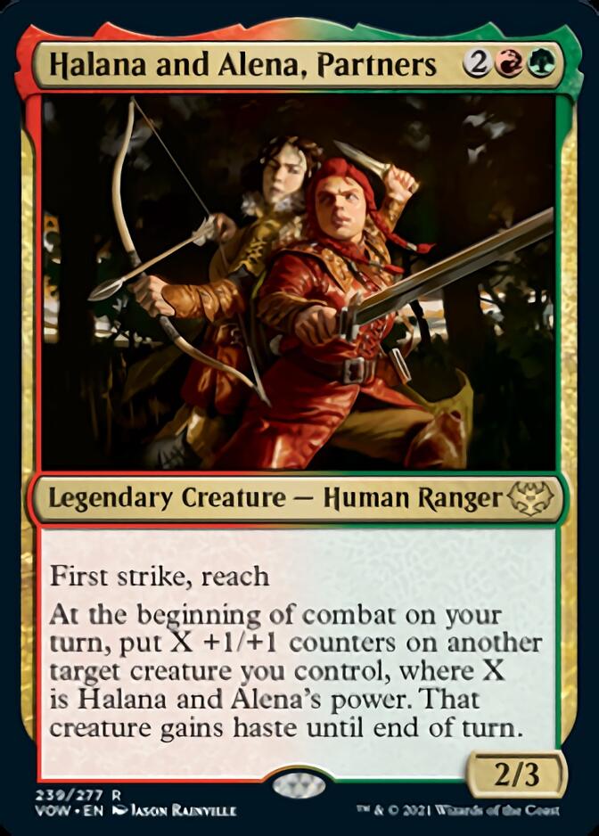 Halana and Alena, Partners [Innistrad: Crimson Vow] Magic: The Gathering