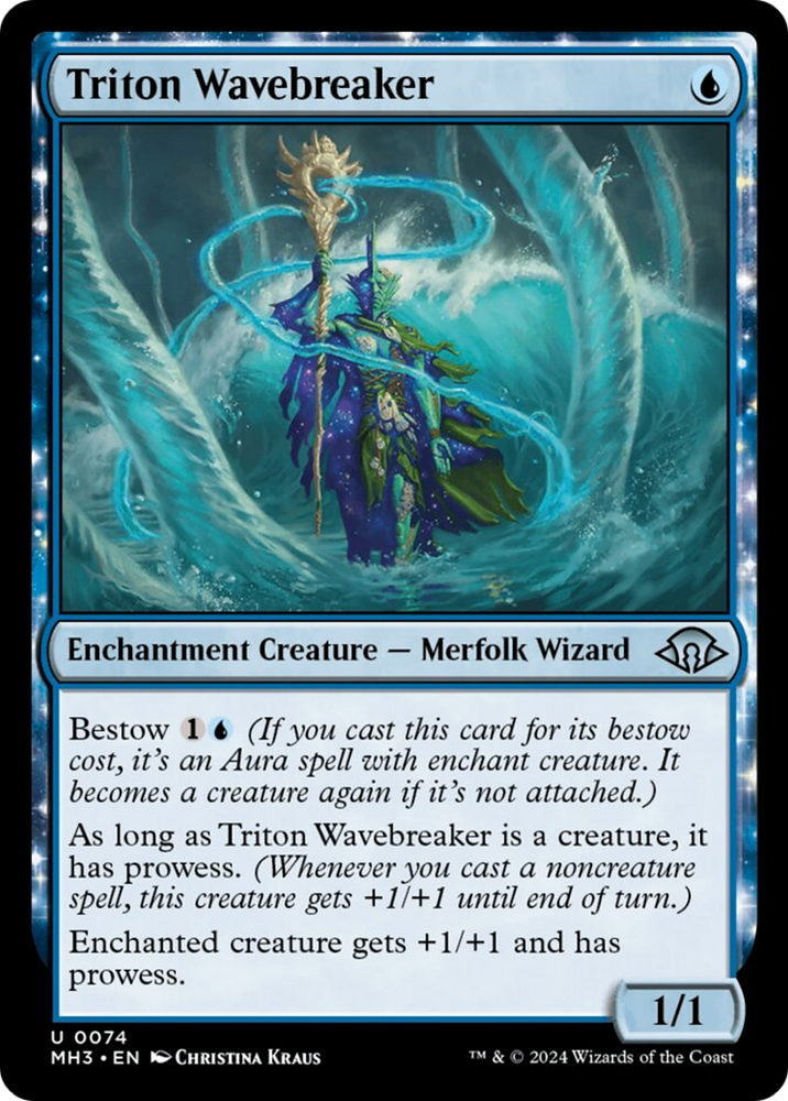 Triton Wavebreaker [Modern Horizons 3] Magic: The Gathering