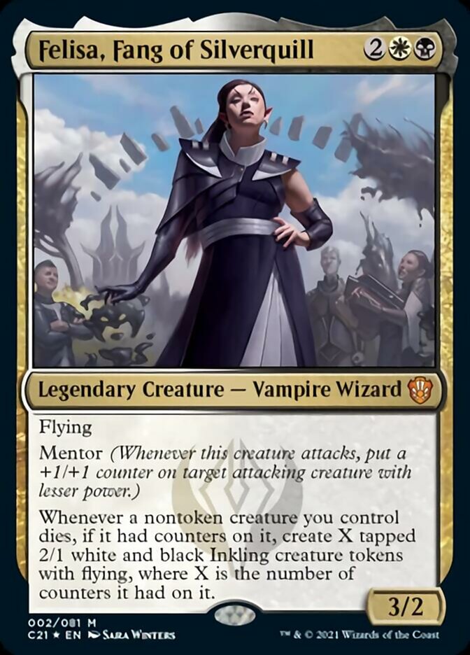 Felisa, Fang of Silverquill [Commander 2021] Magic: The Gathering