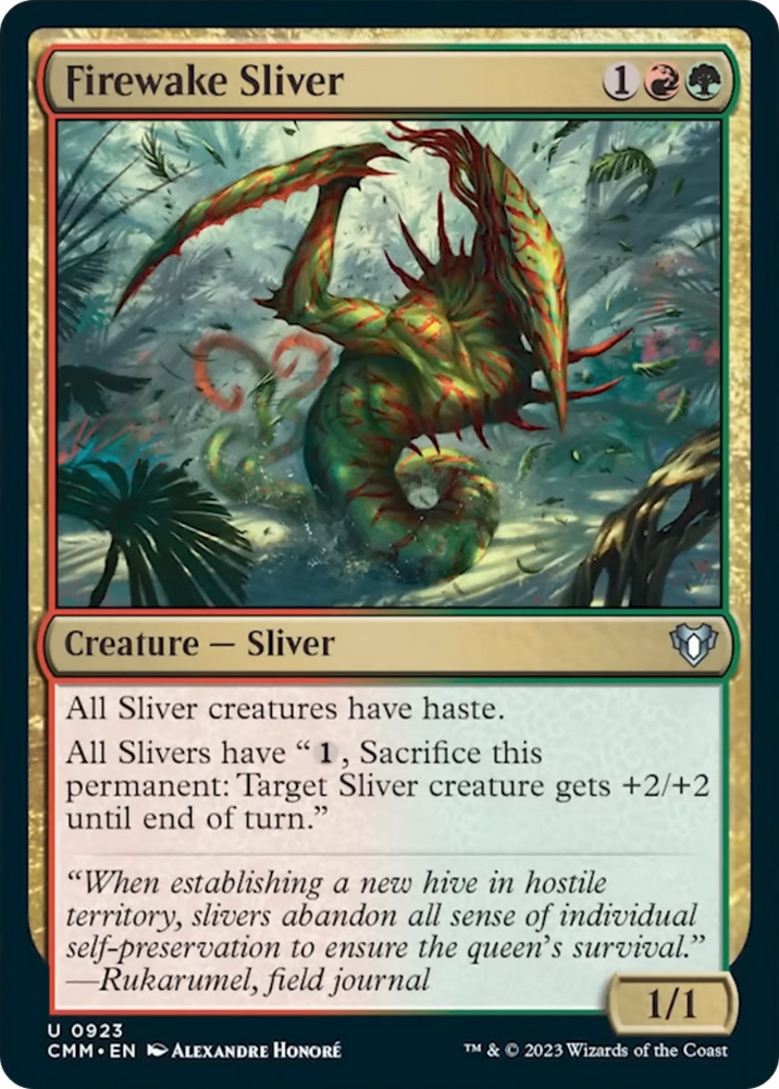 Firewake Sliver [Commander Masters] Magic: The Gathering