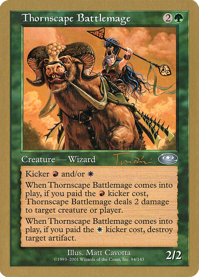 Thornscape Battlemage (Jan Tomcani) [World Championship Decks 2001] Magic: The Gathering