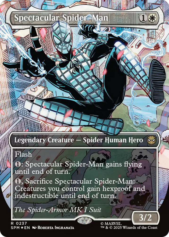 Spectacular Spider-Man (0237) (Borderless) (Textured Foil) [Marvel's Spider-Man] Magic: The Gathering