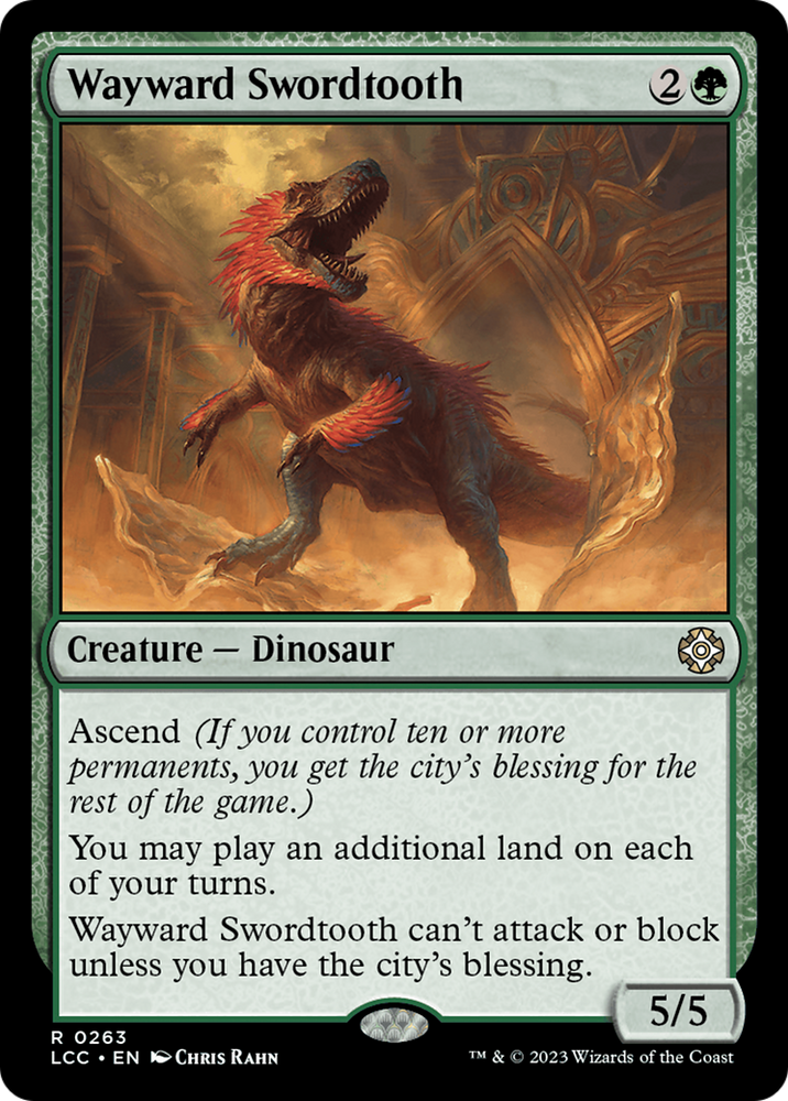 Wayward Swordtooth [The Lost Caverns of Ixalan Commander] Magic: The Gathering