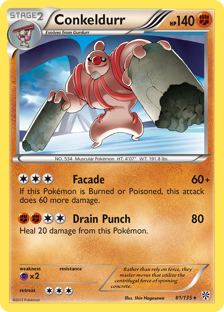 Conkeldurr (81/135) [Black & White: Plasma Storm] Pokémon