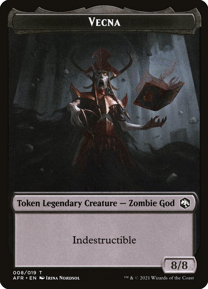 Dog Illusion // Vecna Double-Sided Token [Dungeons & Dragons: Adventures in the Forgotten Realms Tokens] Magic: The Gathering