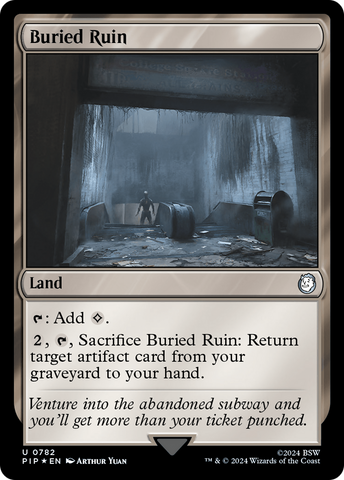 Buried Ruin (Surge Foil) [Fallout] Magic: The Gathering