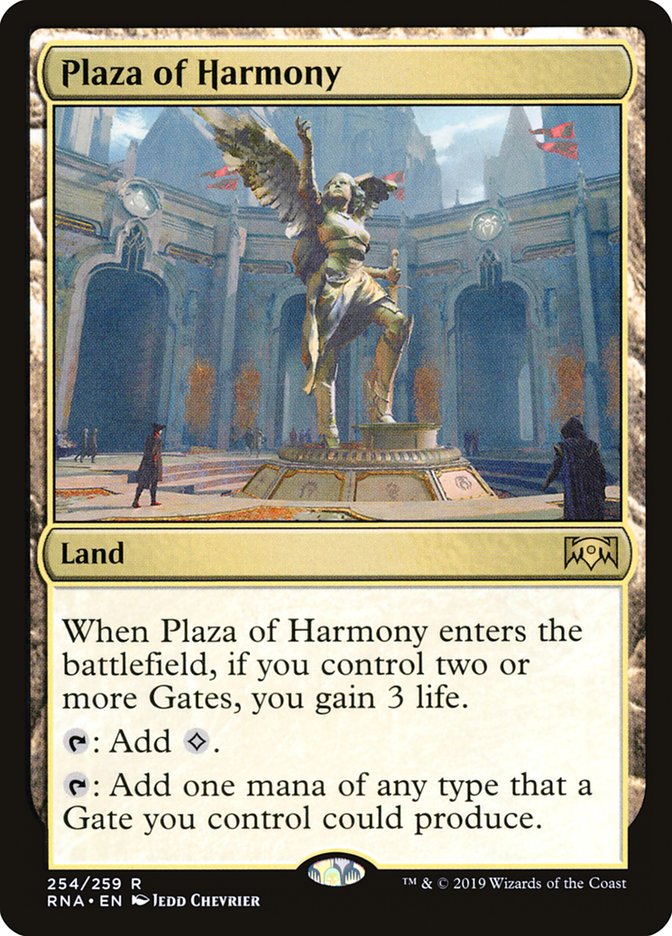 Plaza of Harmony [Ravnica Allegiance] Magic: The Gathering
