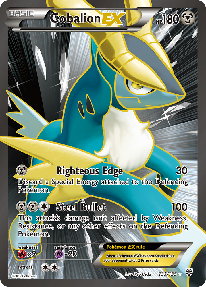 Cobalion EX (133/135) [Black & White: Plasma Storm] Pokémon