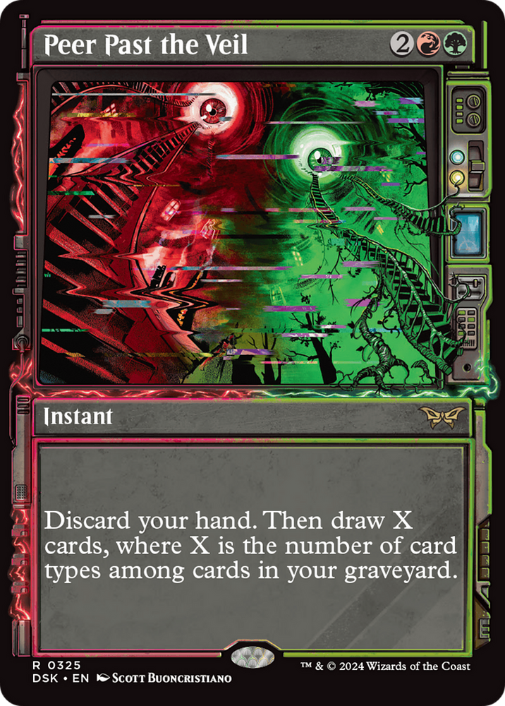 Peer Past the Veil (Showcase) [Duskmourn: House of Horror] Magic: The Gathering
