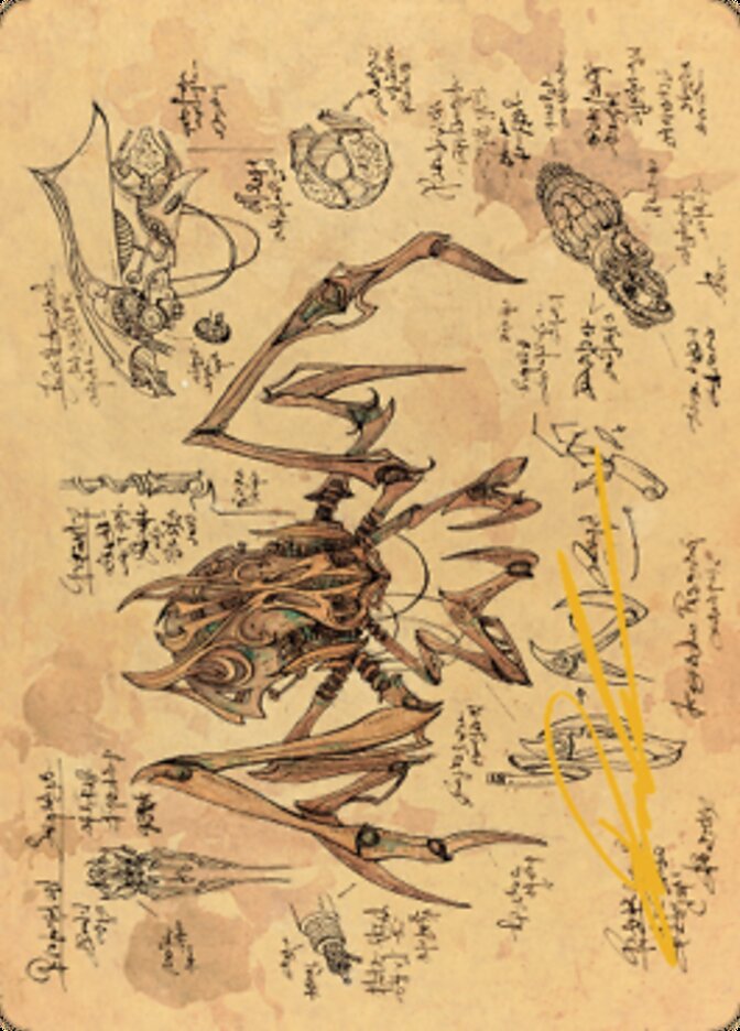 Scrap Trawler Art Card (Gold-Stamped Signature) [The Brothers' War Art Series] Magic: The Gathering