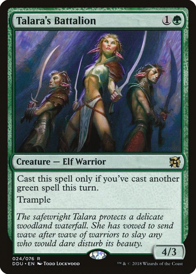 Talara's Battalion [Duel Decks: Elves vs. Inventors] Magic: The Gathering