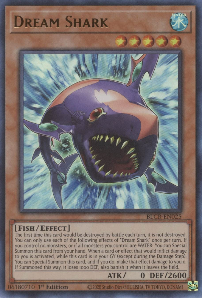 Dream Shark [BLCR-EN025] Ultra Rare - Yugioh Cards For Your TCG Needs!