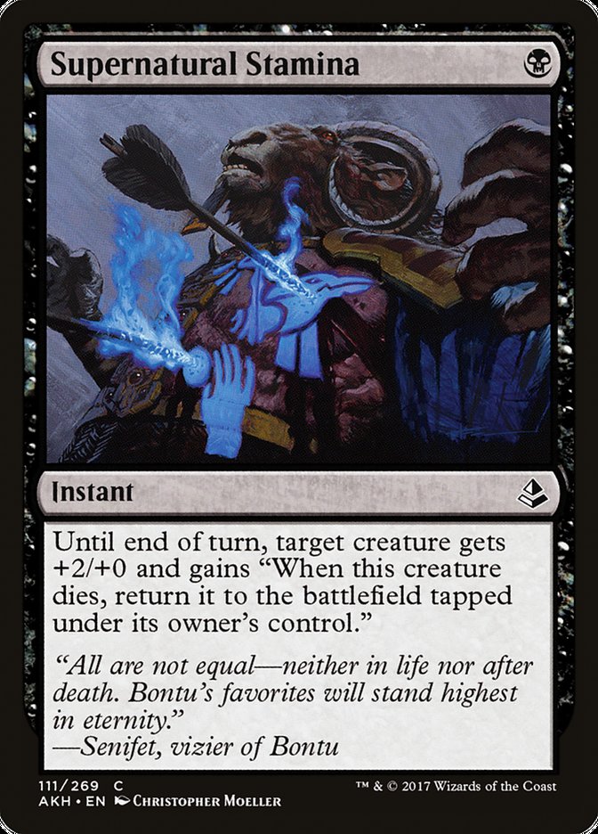Supernatural Stamina [Amonkhet] Magic: The Gathering