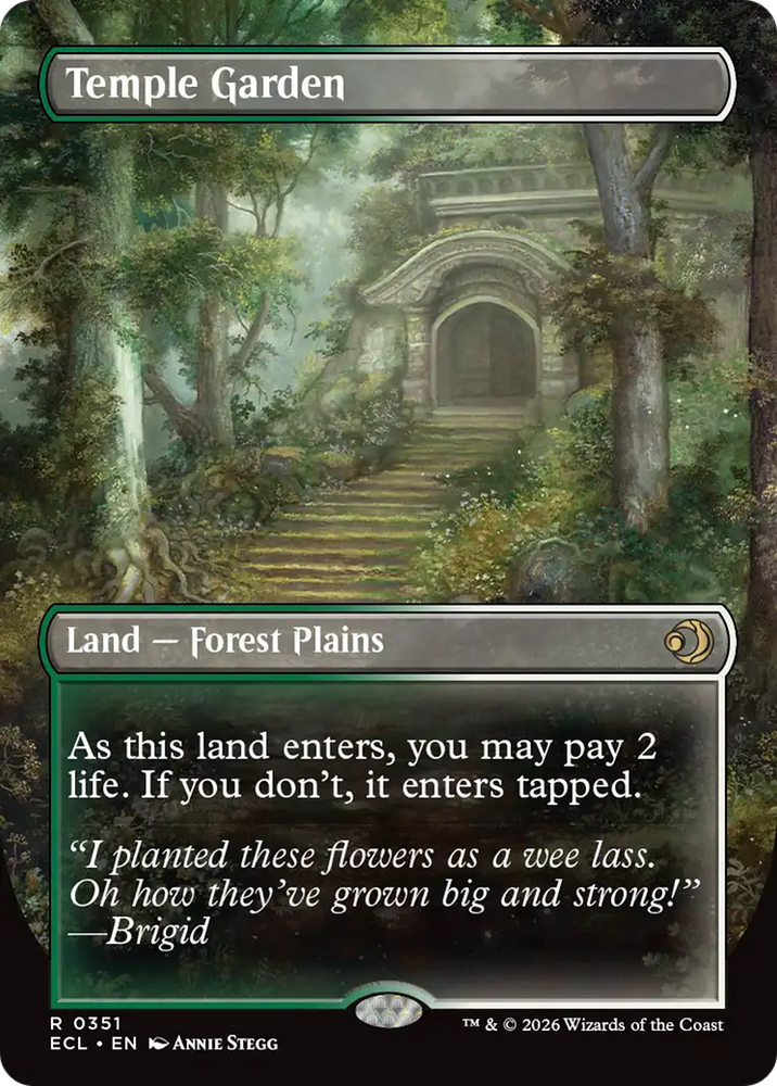 Temple Garden (Borderless) [Lorwyn Eclipsed] Magic: The Gathering