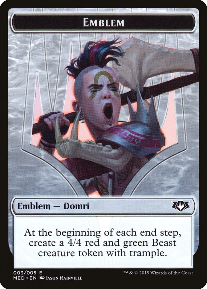 Domri, Chaos Bringer Emblem [Mythic Edition Tokens] Magic: The Gathering