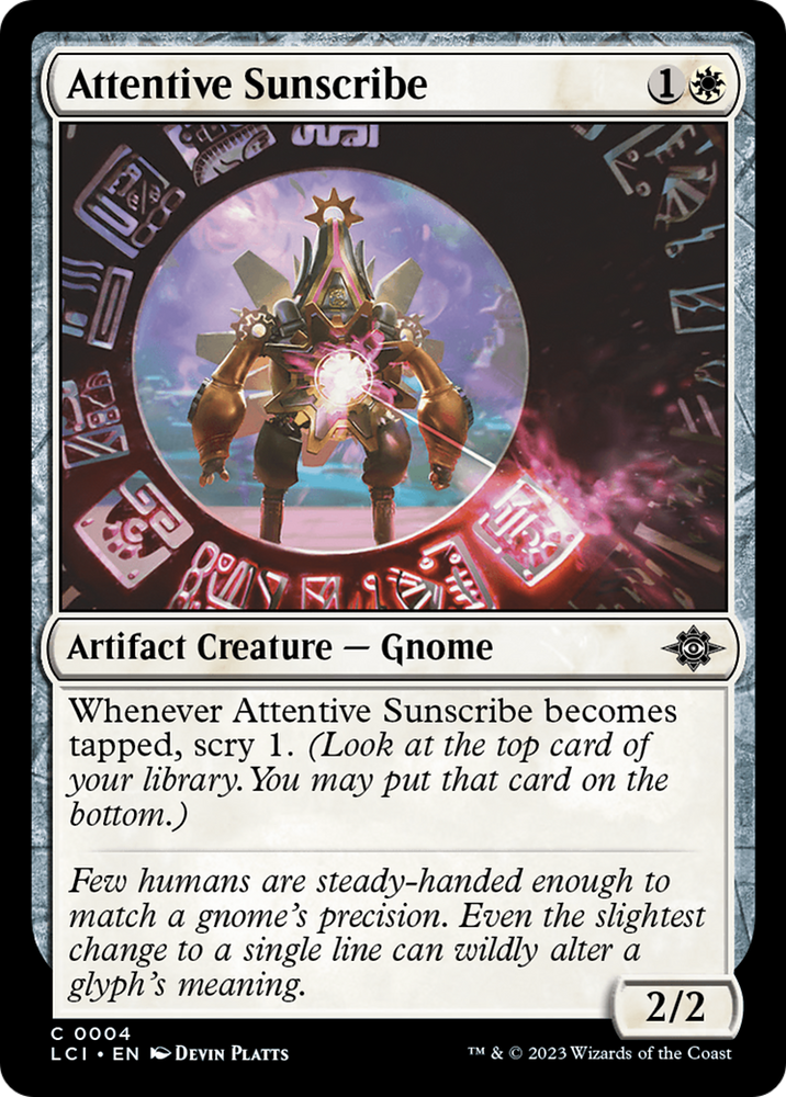 Attentive Sunscribe [The Lost Caverns of Ixalan] Magic: The Gathering