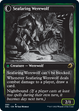Suspicious Stowaway // Seafaring Werewolf [Innistrad: Double Feature] Magic: The Gathering