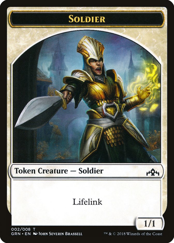 Soldier Token [Guilds of Ravnica Tokens] Magic: The Gathering