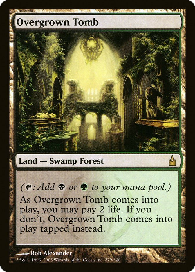 Overgrown Tomb [Ravnica: City of Guilds] Magic: The Gathering
