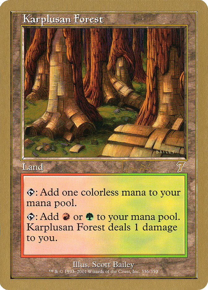 Karplusan Forest (Jan Tomcani) [World Championship Decks 2001] Magic: The Gathering