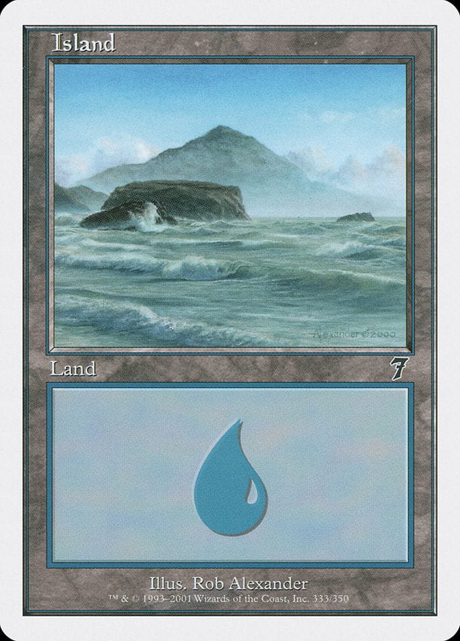 Island (333) [Seventh Edition] Magic: The Gathering