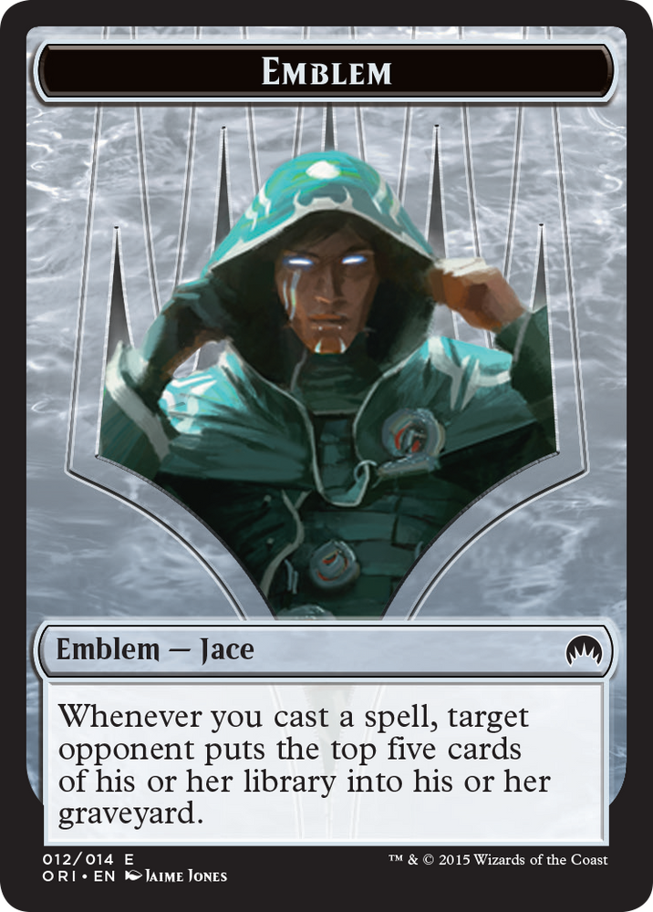 Pest // Jace, Telepath Unbound Emblem Double-Sided Token [Secret Lair: From Cute to Brute Tokens] Magic: The Gathering
