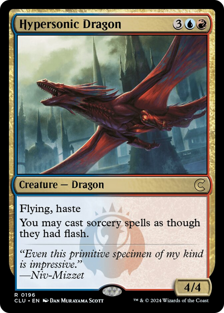 Hypersonic Dragon [Ravnica: Clue Edition] Magic: The Gathering