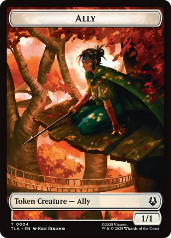Ally (0004) // Spirit Double-Sided Token [Avatar: The Last Airbender Tokens] Magic: The Gathering