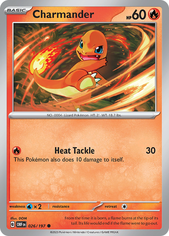 Charmander (026/197) [Scarlet & Violet: Obsidian Flames] - Pokemon Cards For Your TCG Needs!