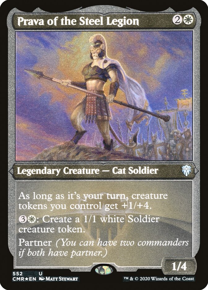 Prava of the Steel Legion (Etched) [Commander Legends] Magic: The Gathering