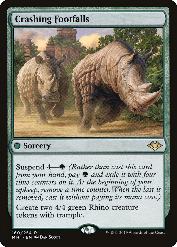 Crashing Footfalls [Modern Horizons] Magic: The Gathering
