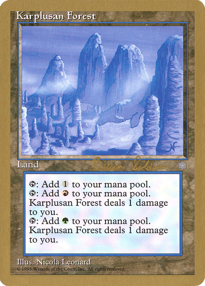 Karplusan Forest (Brian Selden) [World Championship Decks 1998] Magic: The Gathering