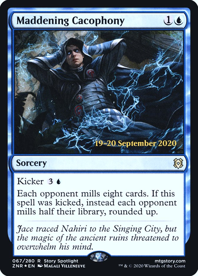 Maddening Cacophony [Zendikar Rising Prerelease Promos] Magic: The Gathering