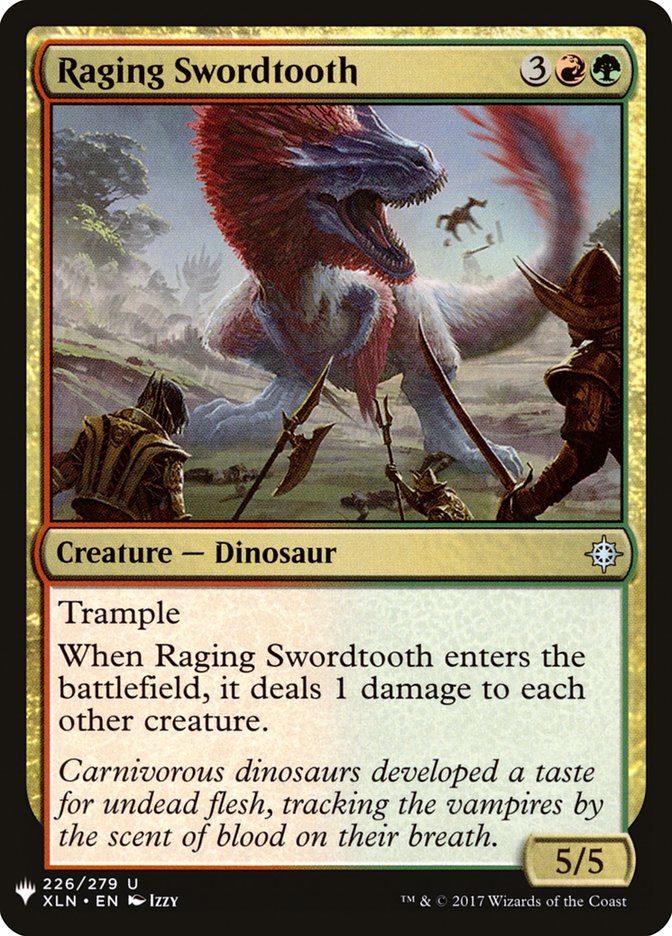Raging Swordtooth [Mystery Booster] Magic: The Gathering