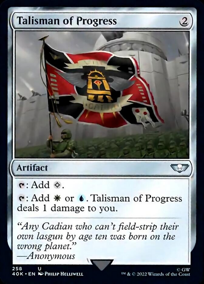 Talisman of Progress (Surge Foil) [Warhammer 40,000] Magic: The Gathering