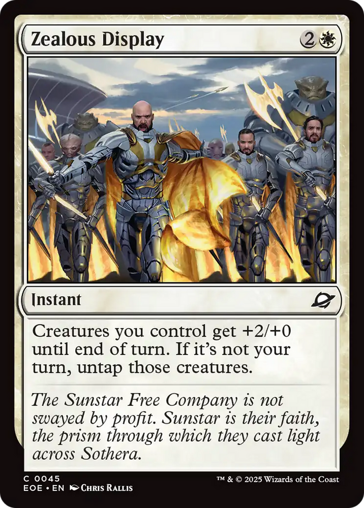 Zealous Display [Edge of Eternities] Magic: The Gathering